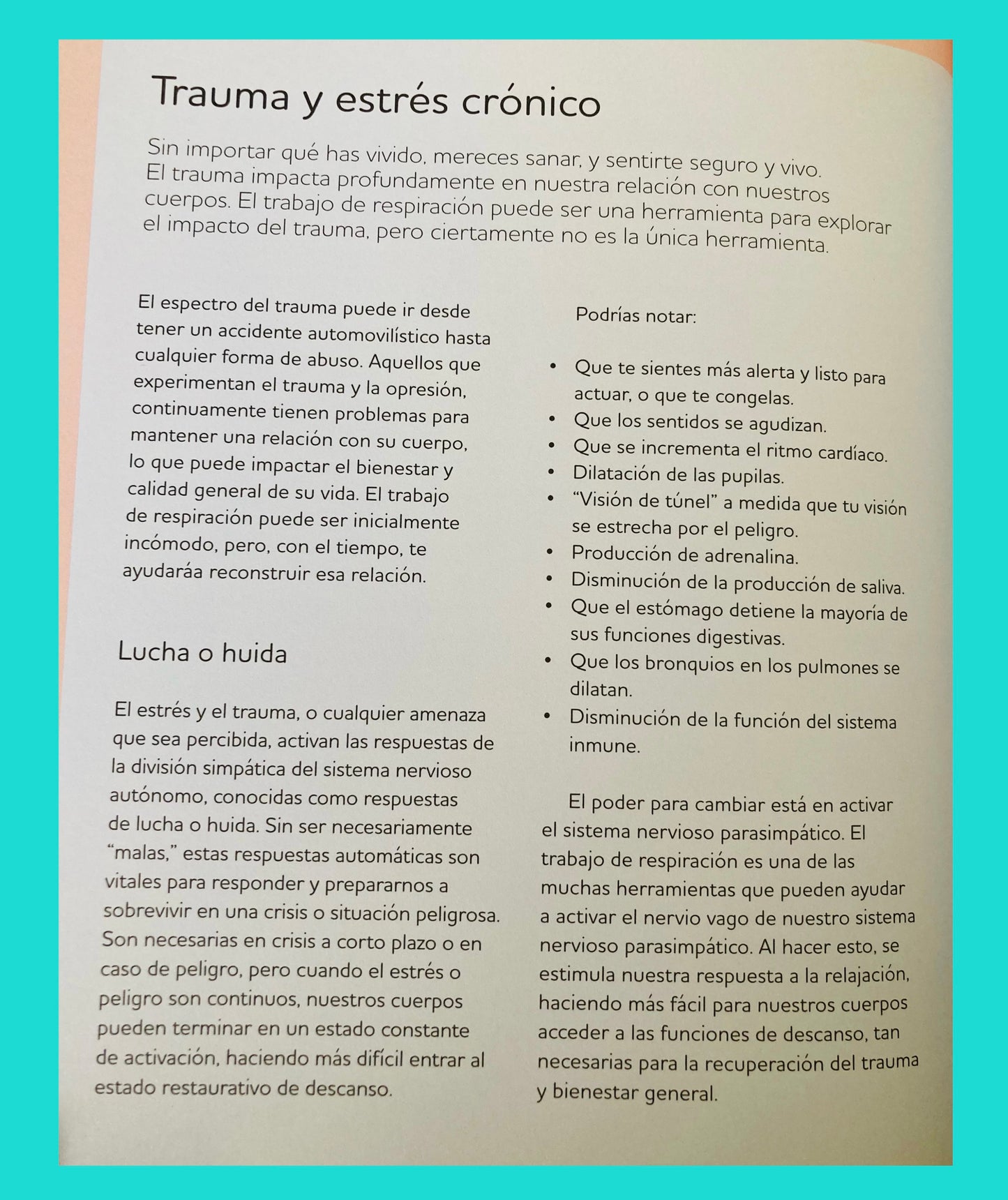 El Poder de la Respiración