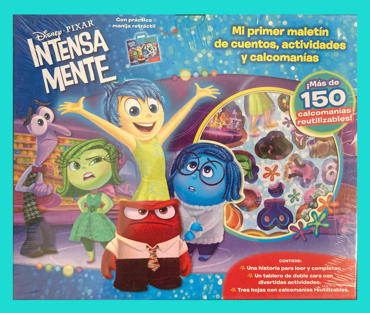 Intensamente: Mi Primer Maletín de Cuentos, Actividades y Calcomanías