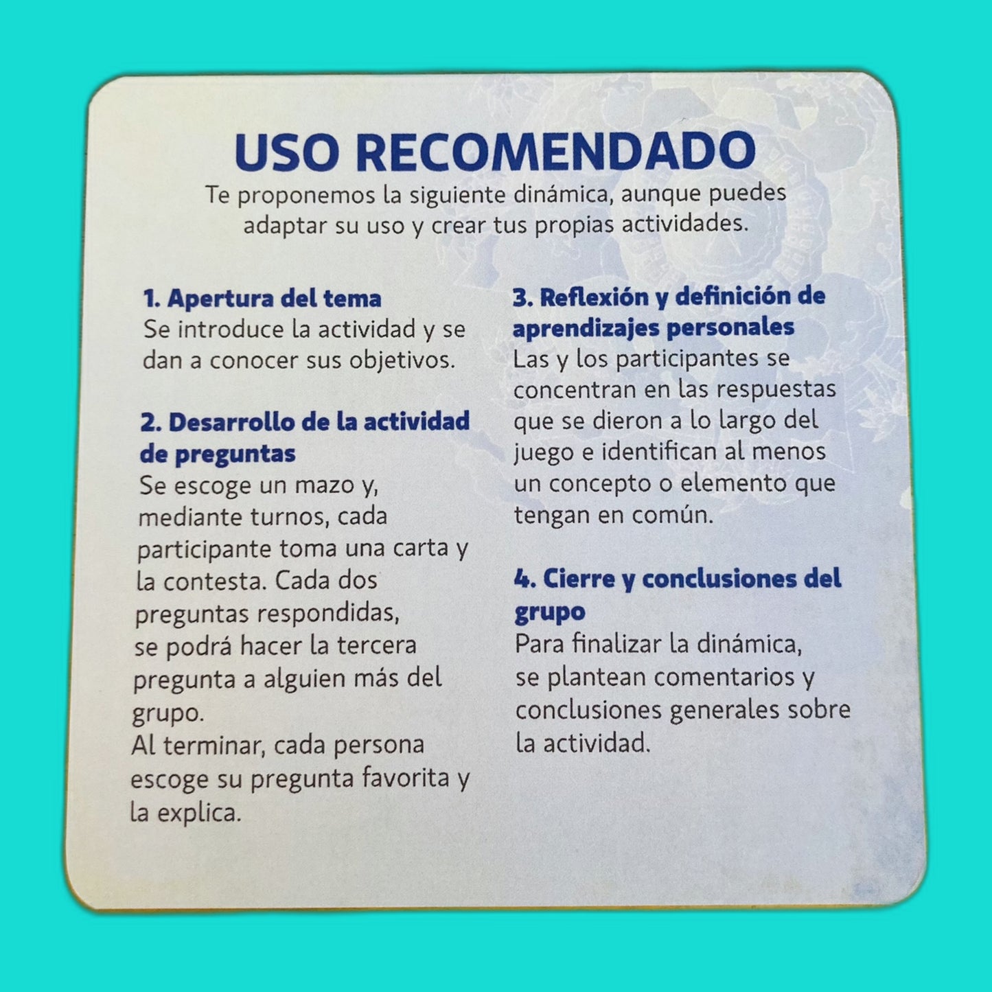Juego de Cartas Conversemos