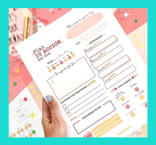Plan de AcciΓ³n de Autocuidado (planner diario)